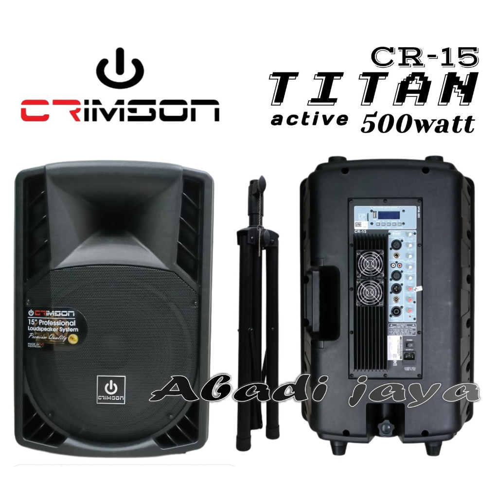 Jual speaker aktif aktif crimson cr15 onyx valkyrie athena titan 15