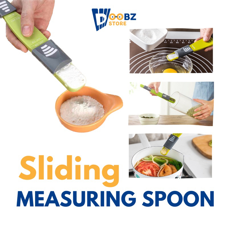 Jual SENDOK TAKAR GESER SENDOK UKUR BUMBU KOPI GULA SLIDING MEASURING SPOON  di Seller Toso Official Store - Pademangan Barat, Kota Jakarta Utara