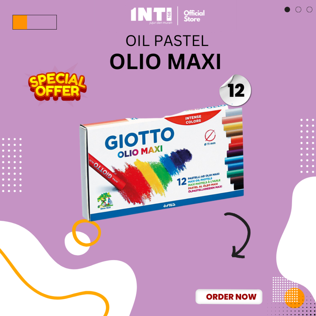 GIOTTO PASTELLI AD OLIO MAXI 12