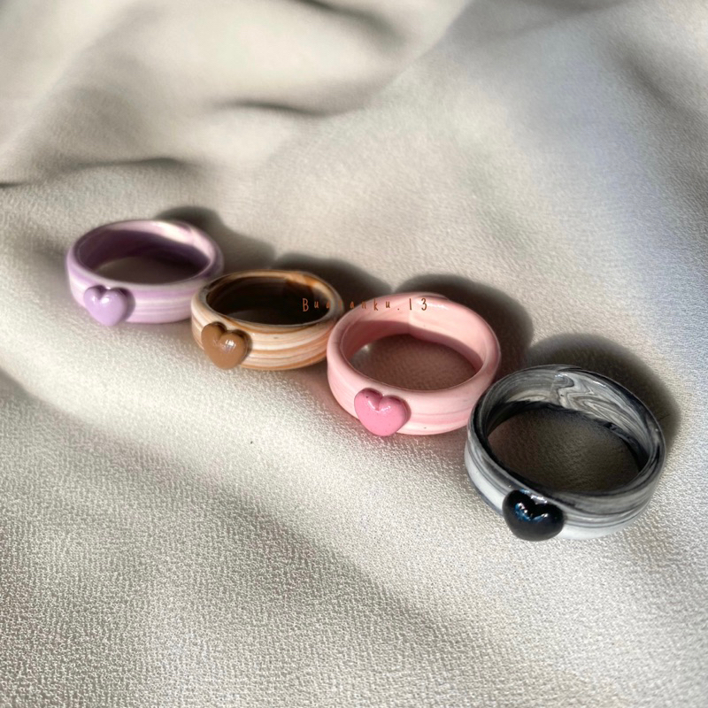 Jual Clay rings marble handmade (preorder) | Shopee Indonesia