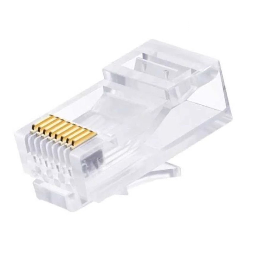 Jual Connector LAN RJ45 CAT5 Plastik Konektor Kabel Kepala Plug Network ...