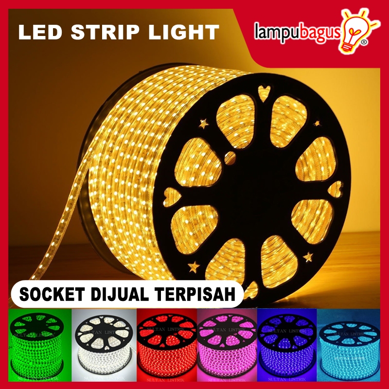 Jual Lampu LED Strip 4040 SMD Per Meter LED Strip 4040 SMD / Socket ...