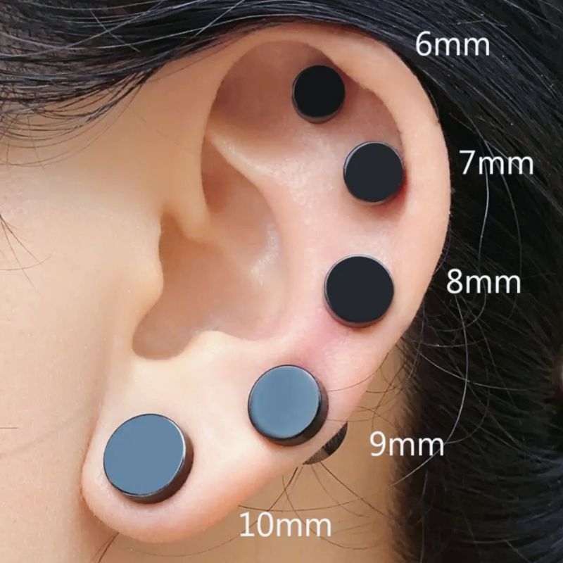 Jual TINDIK TELINGA MAGNET HITAM / TINDIK MAGNET STAINLESS | Shopee ...