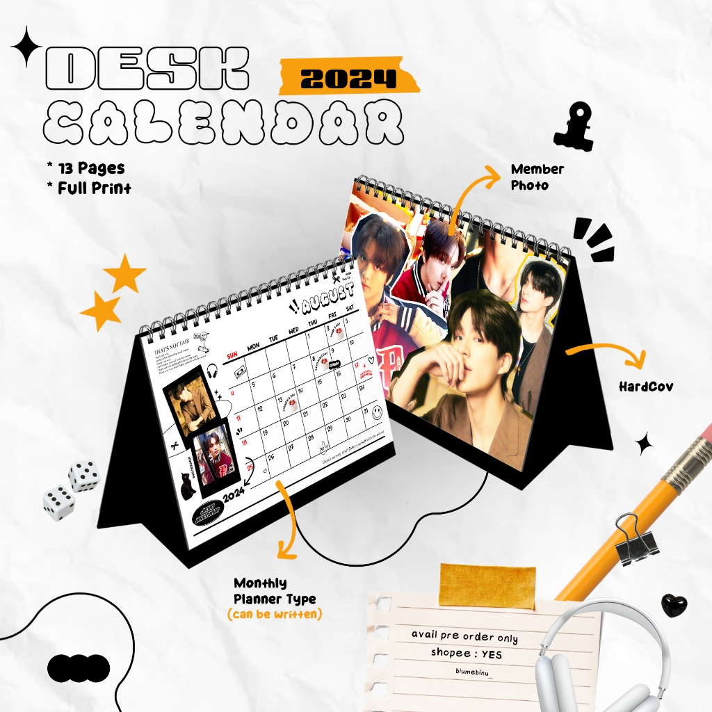 Jual Kalender Nct 2024 I Kpop Desk Calendar Nct Season Greeting 2024