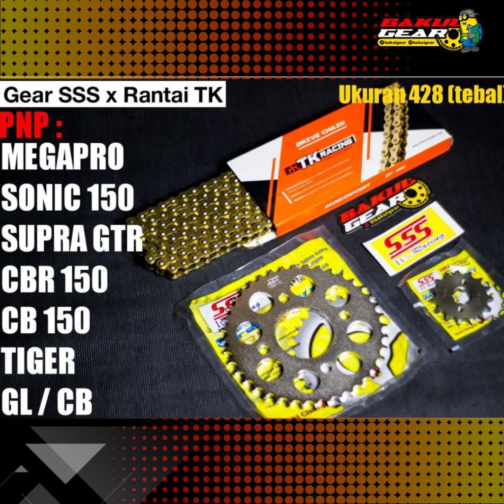 Jual Gear Set SSS CB150r CBR150r CB150 CBR 150r CBR 150 Tiger Revo GL