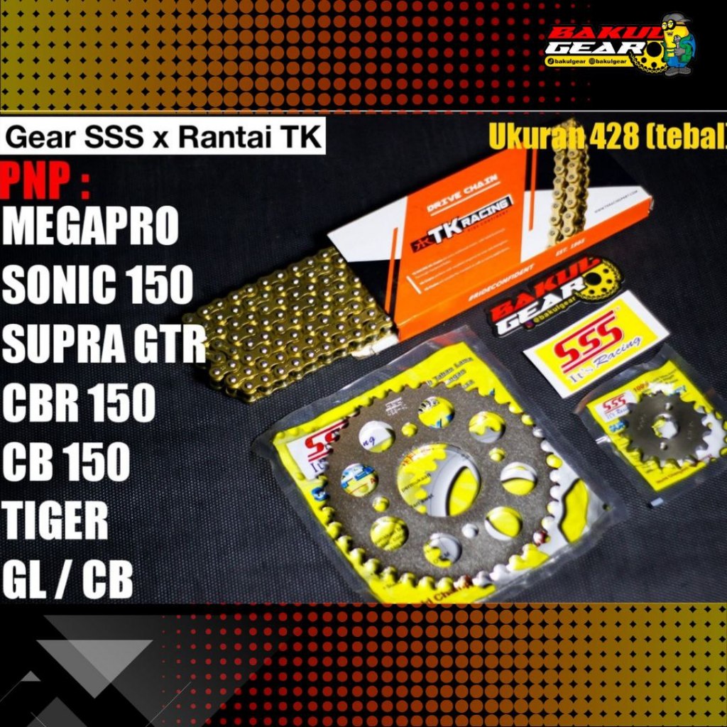 Jual Gear Set Sss Cb R Cbr R Cb Cbr R Cbr Tiger Revo Gl Pro Max Cb Megapro Sonic