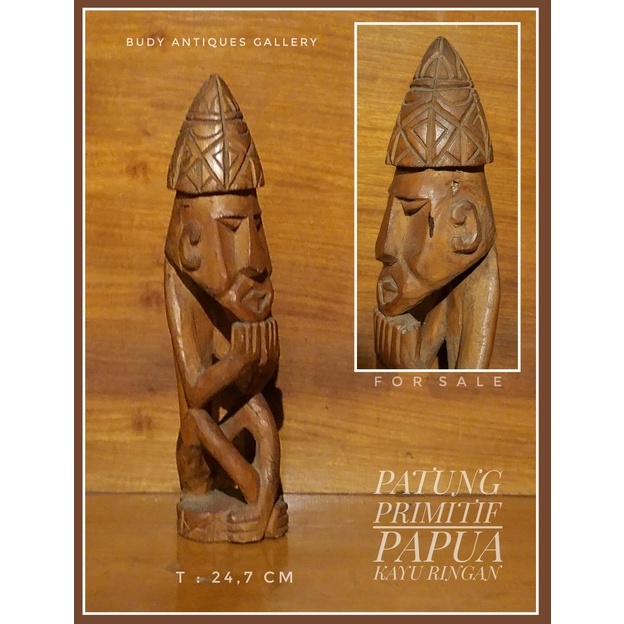 Jual Patung Primitif Papua Kayu Ringan 