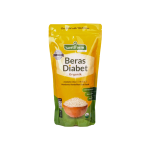 Beras Diabetes Organik Kemasan Vacuum 1Kg | WellFarm Beras Diabet 1pcs Vacuum