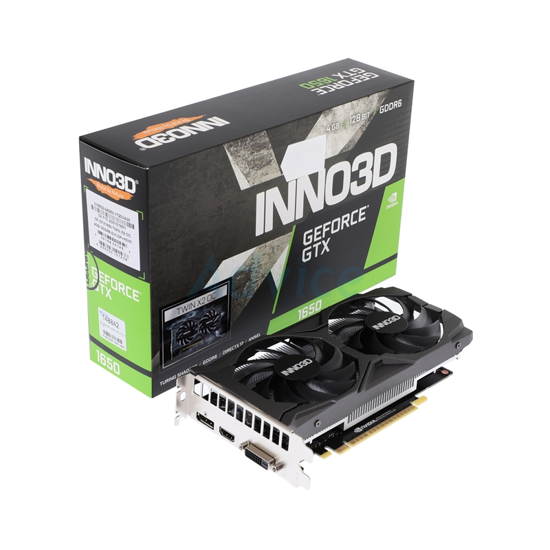 Inno3d Geforce Gtx 1650 Gddr6 Twin X2 Oc V2 Komeri Card Inno3d Gtx