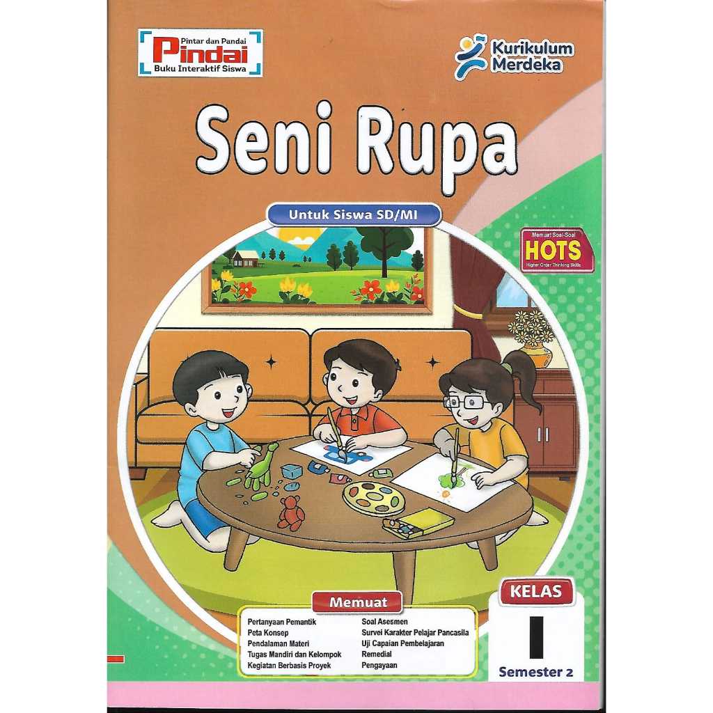 Jual Buku LKS Seni Rupa Kurikulum Merdeka Kelas 1 SD/MI Semester 2 ...