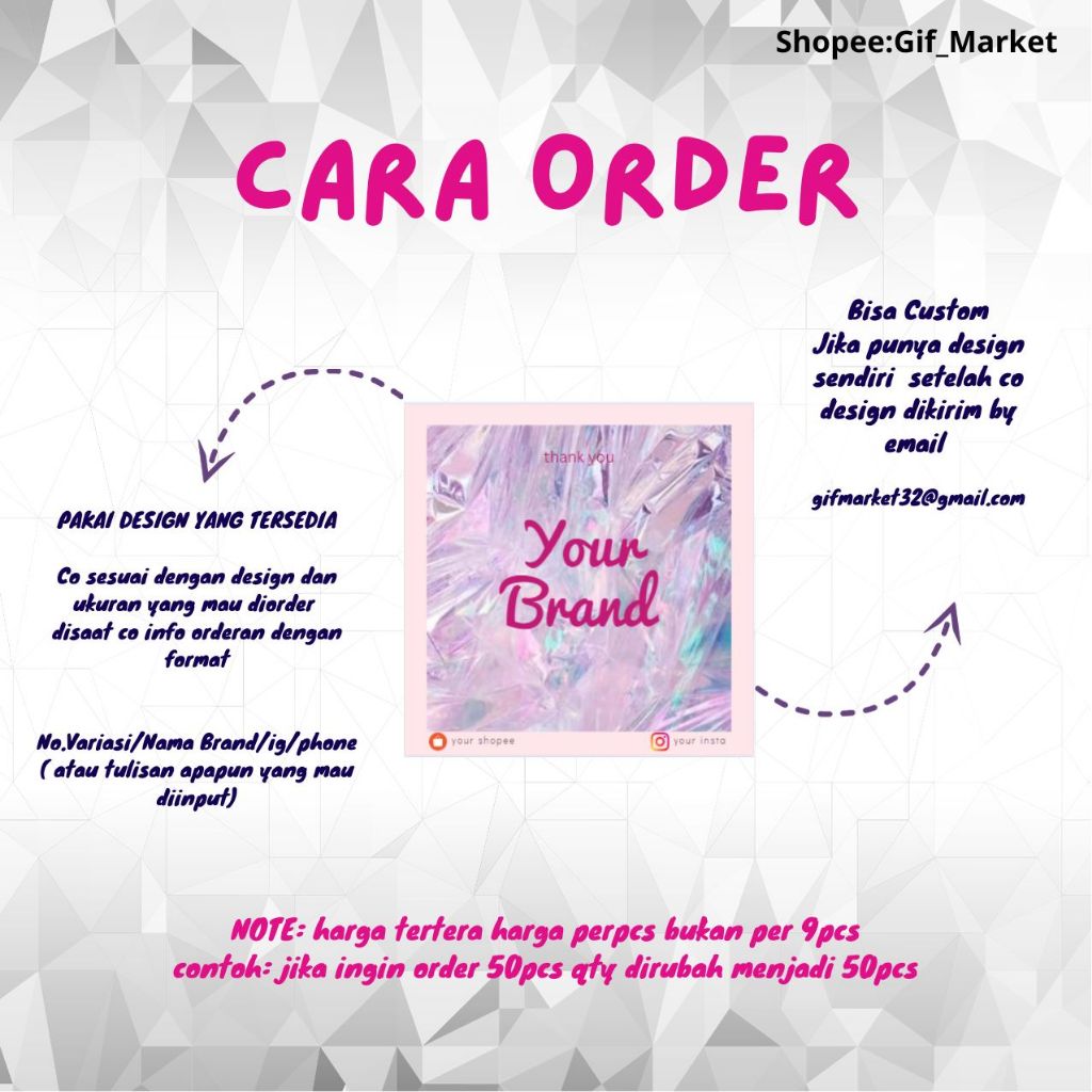 Jual Alas Packing | Cod | Free Ongkir | Free Plastik | Paper Aksesoris ...