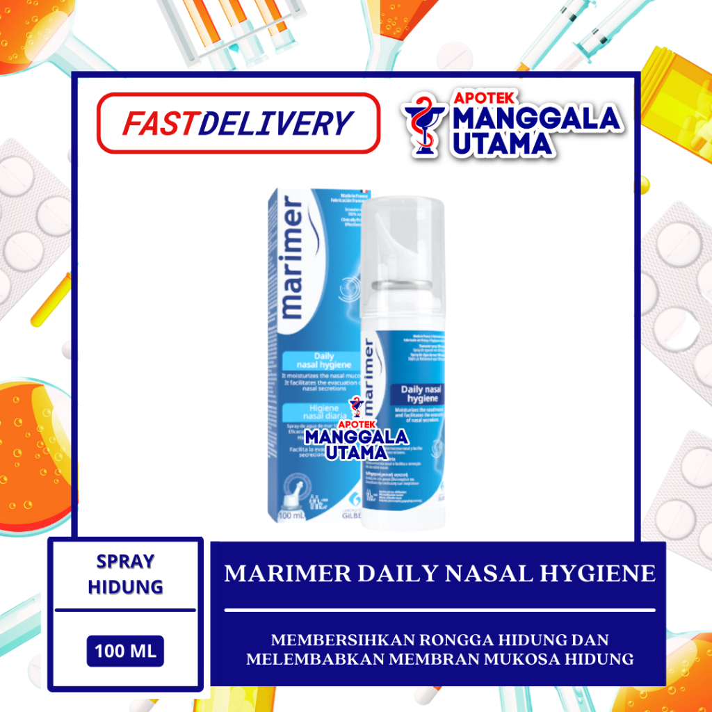Jual MARIMER DAILY NASAL HYGIENE PER BOTOL 100 ML | Shopee Indonesia