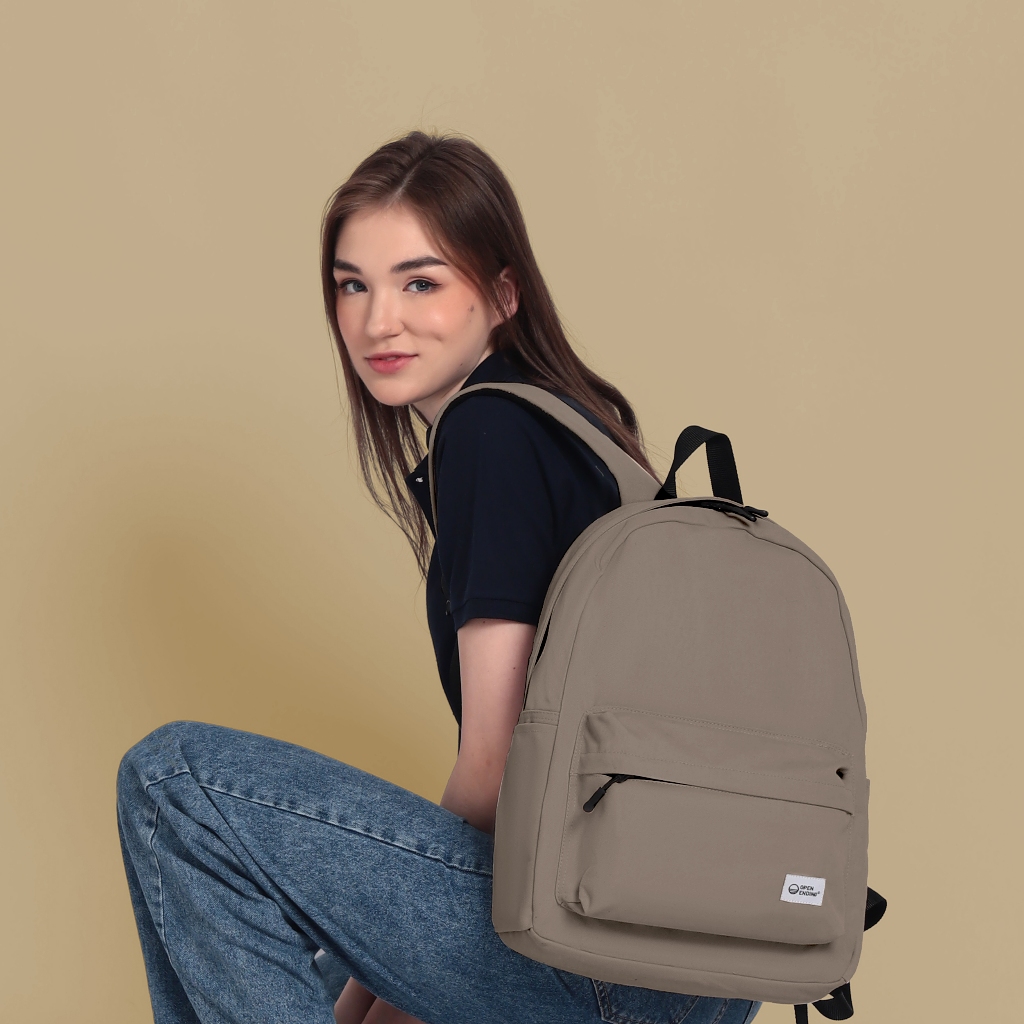 Jual Open Ending Water Resistant Backpack Basic Tas Ransel Basic Colors ...