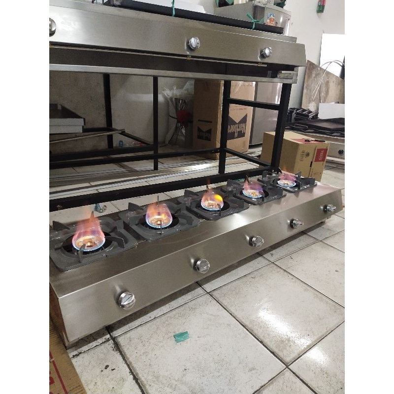 Jual kompor 5 tungku stainless | Shopee Indonesia