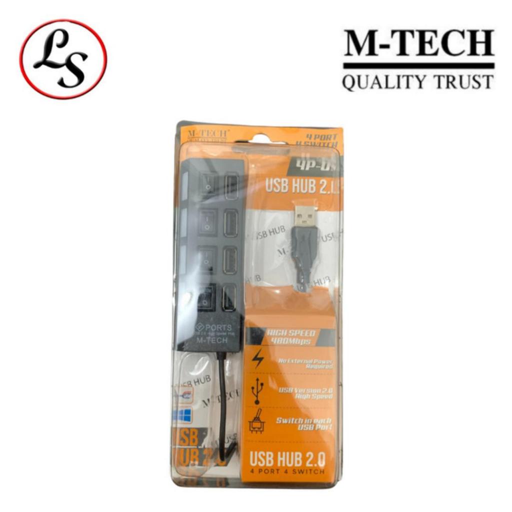 Jual M-TECH USB HUB 4 PORTS USB 2.0 MTech M Tech Asli Originial ...
