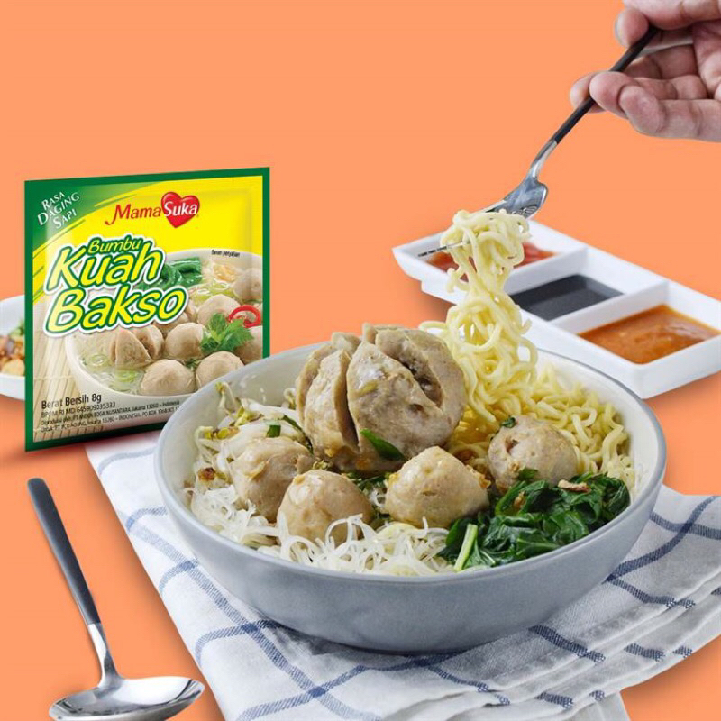 Jual Bumbu Kuah Bakso Sapi Mamasuka 8g 12pcs Shopee Indonesia