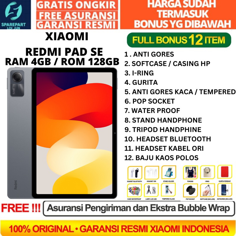 Jual XIAOMI REDMI PAD SE MIPAD SE 11 inch 4/128 RAM 4GB ROM 128GB ...