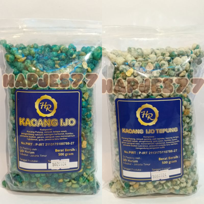 Jual Kacang Kapri Hijau 500gr (Kacang kapri original/kacang kapri