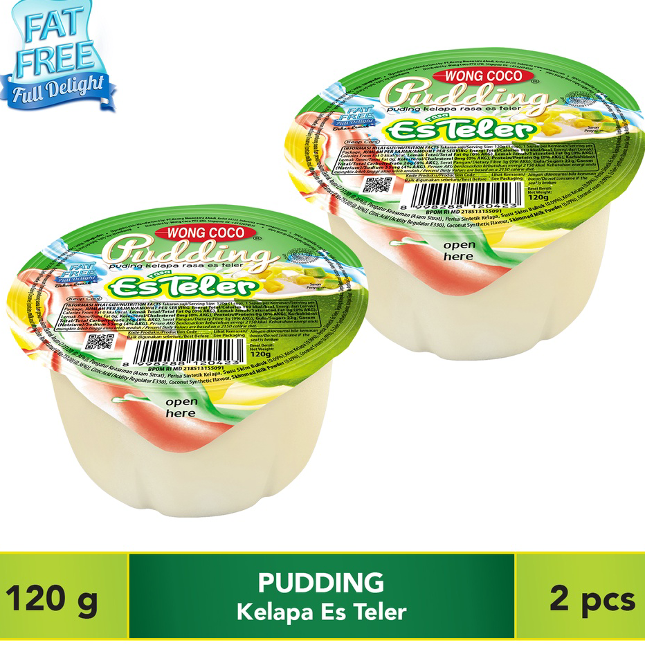 Jual Produk Keren Wong Coco Pudding Kelapa Rasa Es Teler (2 Pcs ...