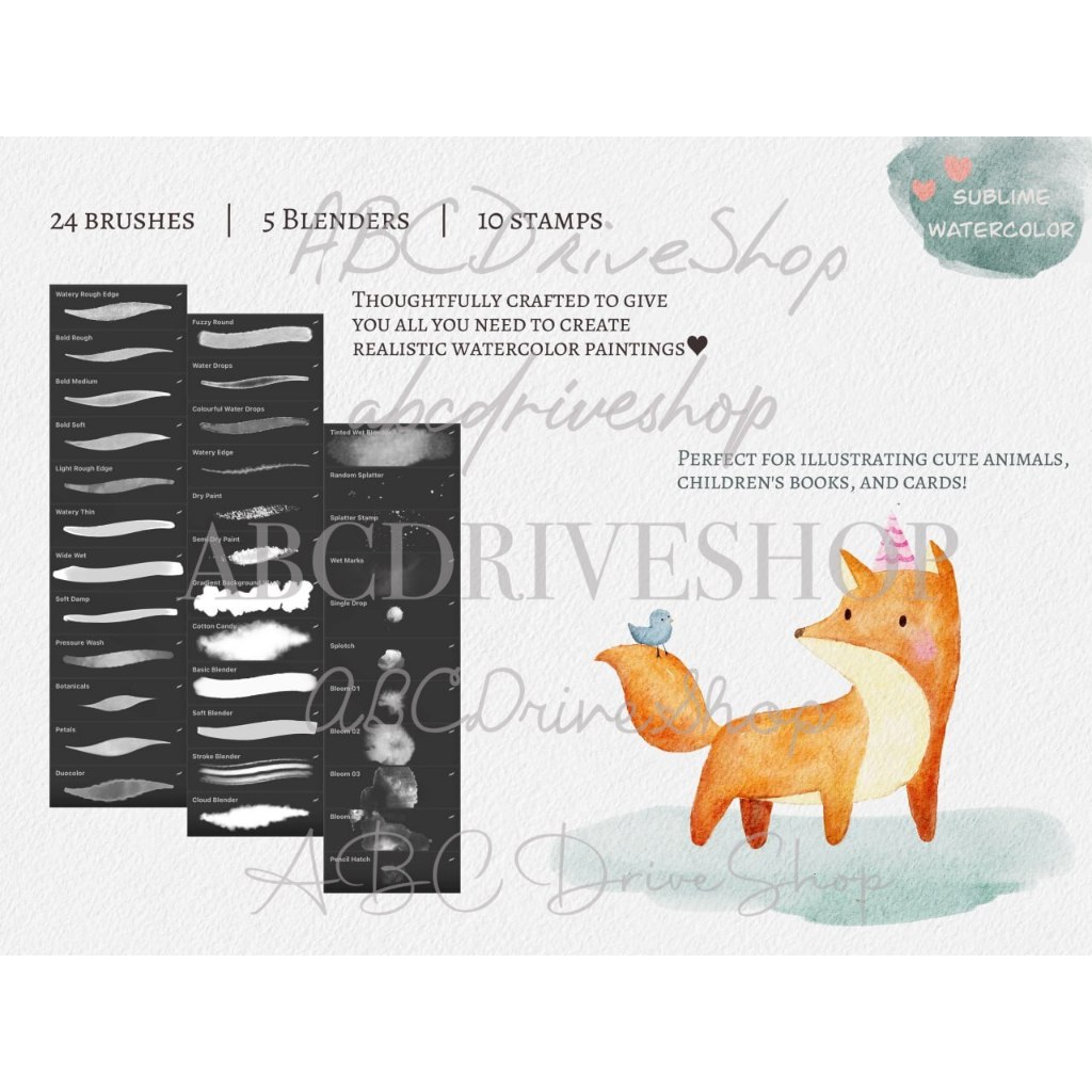 Jual Procreate Brush - Sublime Watercolor Brushes | Shopee Indonesia