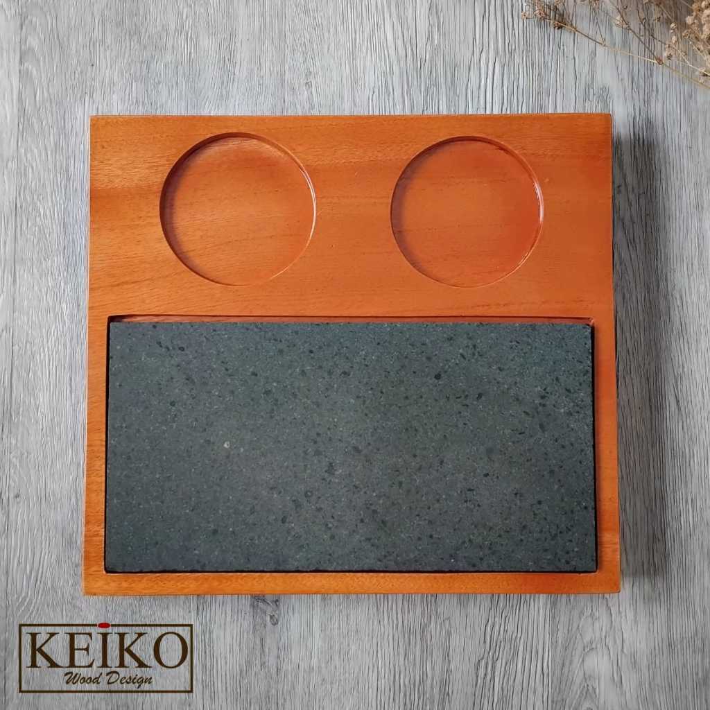 Jual Grill plate Hot Stone Plate/ Piring batu/ piring kayu/ Steak plate