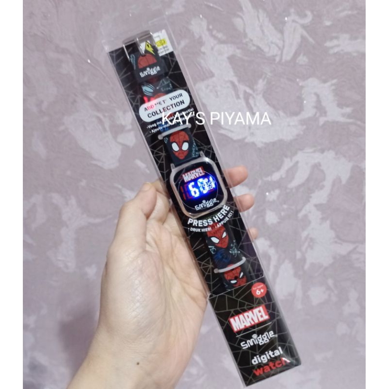 Jual SMIGGLE MARVEL SPIDERMAN DIGITAL WATCH/JAM TANGAN ANAK ORIGINAL ...