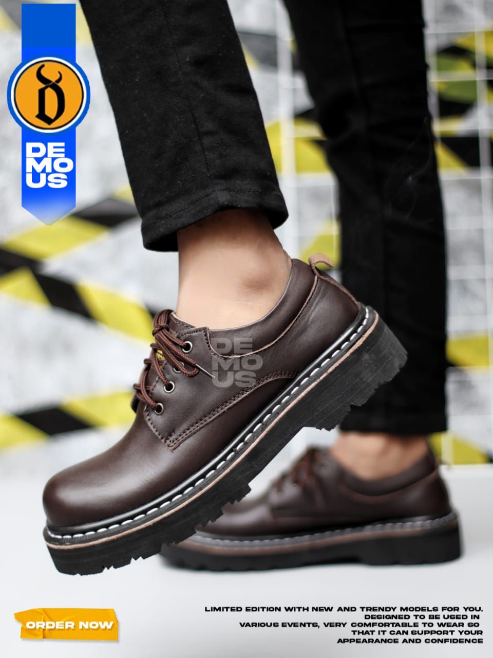 Jual DEMOUS - Sepatu Formal Pantofel Docmart Pria Kulit Asli | Shopee ...