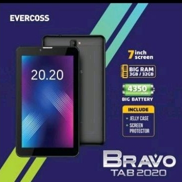 Jual Evercoss Tablet X7 Bravo 2020 3RAM/32GB 4G Android 9 Garansi Resmi ...