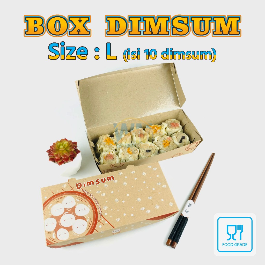 Jual Dus Dimsum Laminasi Isi Kotak Dimsum Besar Mika Dimsum