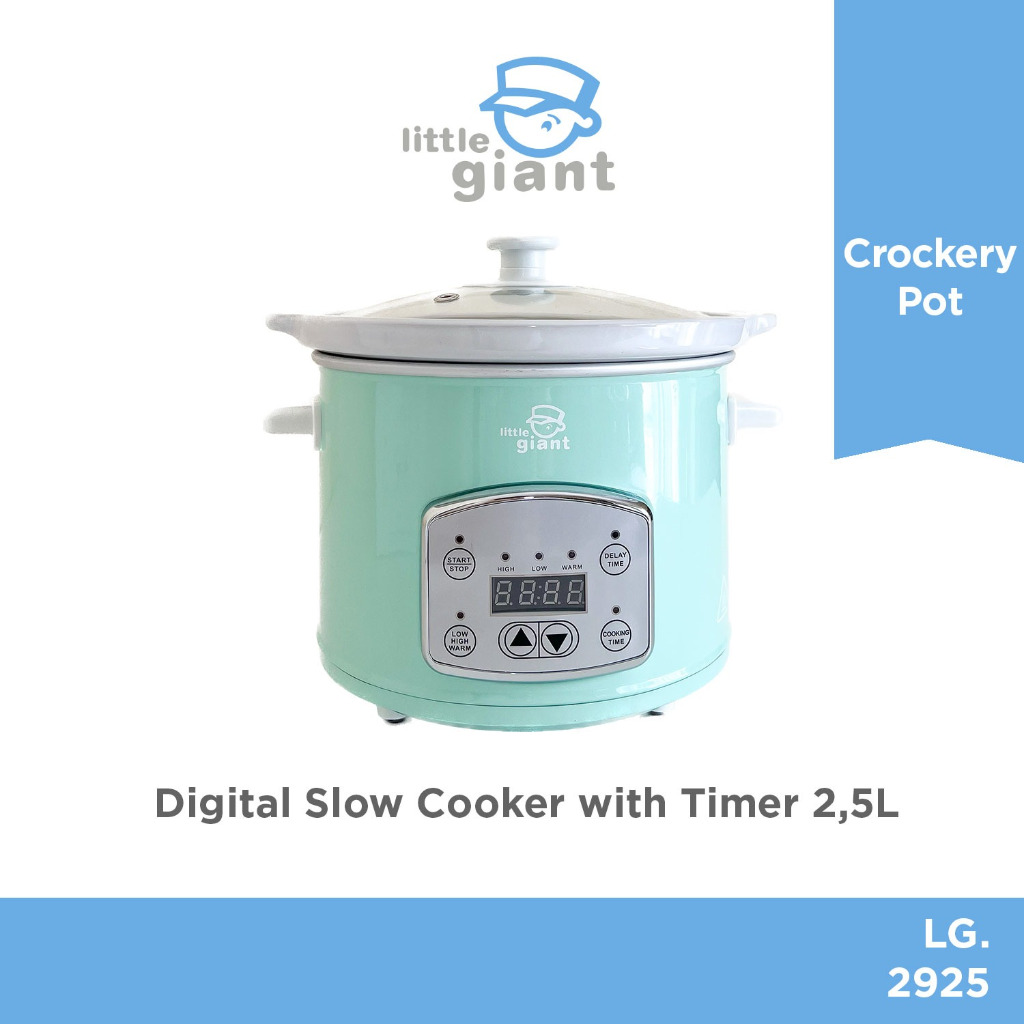Jual Little Giant Digital Slow Cooker With Timer 2,5L (INSTAN/SAMEDAY) Shopee Indonesia