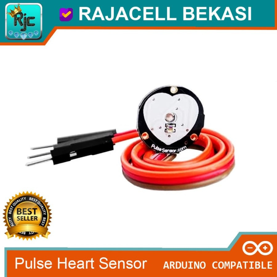 Jual Pulse Heart Rate Sensor for Arduino sensor denyut jantung | Shopee ...