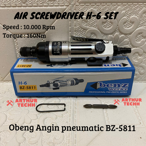 Jual Obeng Angin Pneumatik H6 Pneumatic Air Screwdriver Set Gerinda ...