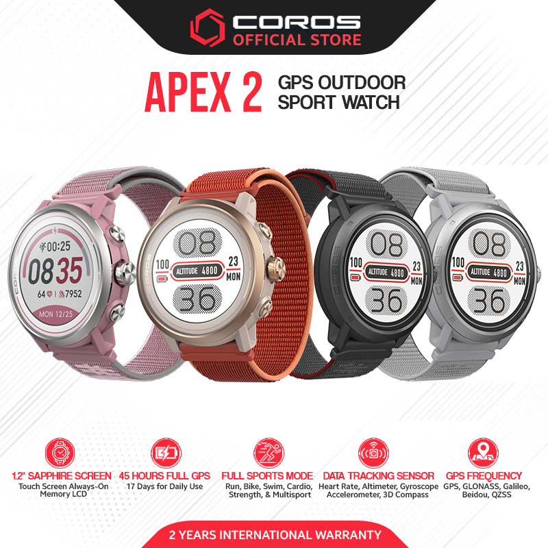 COROS Apex GPS Outdoor Sport Watch HR Monitor Offline Maps Music  with Sapphire Screen