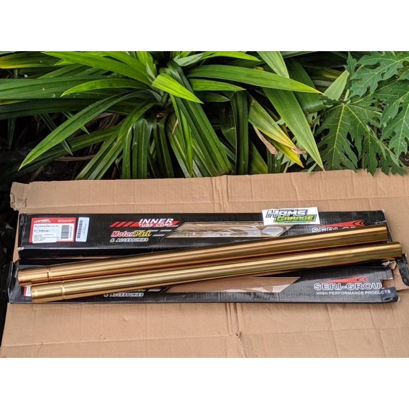 Jual AS SHOCK DEPAN GOLD INNER TUBE ORIGINAL THAILAND AS 33 NINJA KR RR VIXION SCORPIO SERPICO