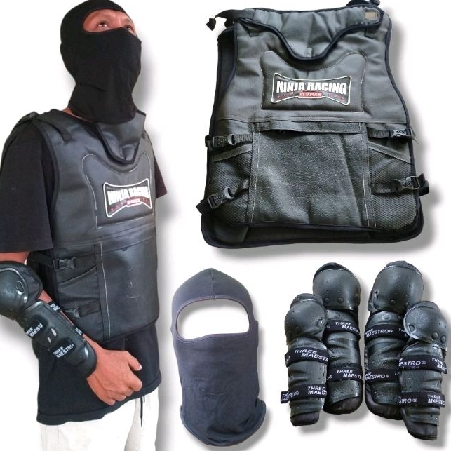 Jual Deker Pelindung Pengendara Motor Balaclava Dan Body Protektor ...