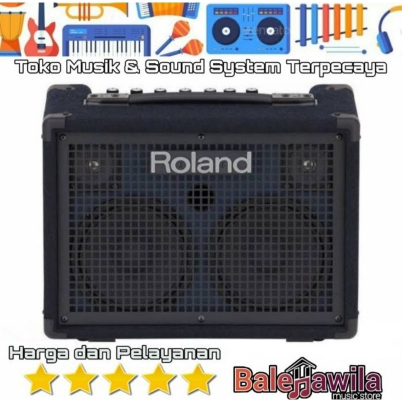 Roland KC-220 - 30W 2x6.5" Keyboard Amp Custom Dust Cover + EMBROIDERY