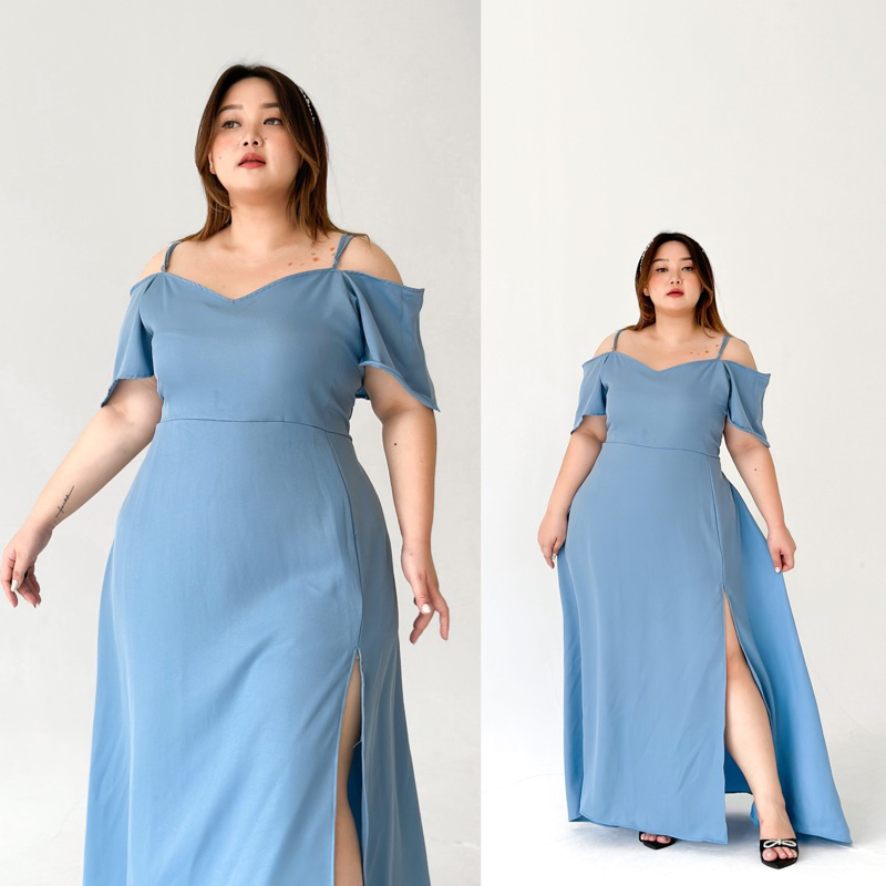 Jual ROXANNE Bigsize Long Dress | Dress Pesta Bigsize | Dress Pantai ...