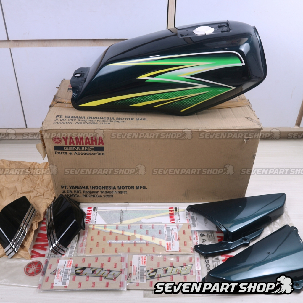 Jual Tangki Fuel Tank Assy Hijau 2003 SET Original Yamaha RX KING ...