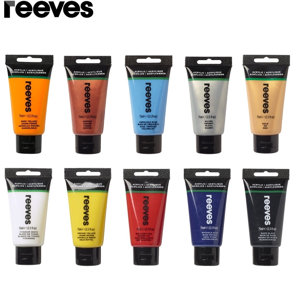Jual dbz-11 reeves fine artist acrylic paint/cat acrylic/ akrilik 75ML ...