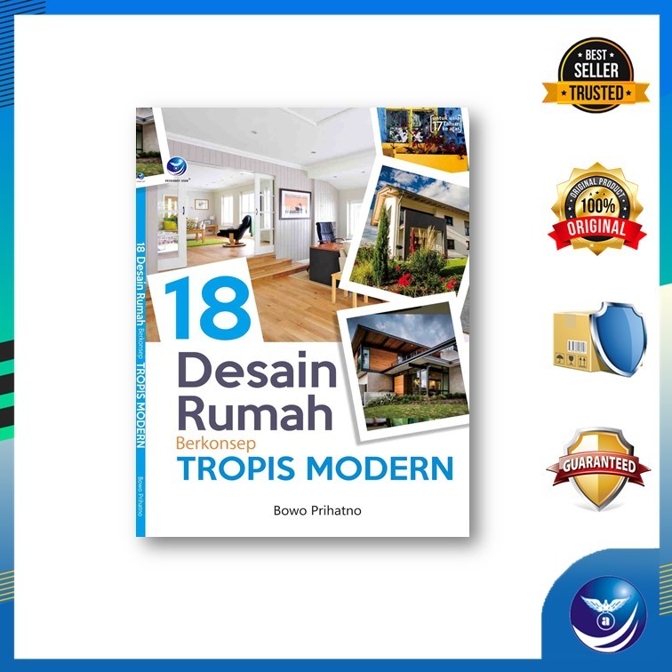 Jual Penerbit Andi -18 Desain Rumah Berkonsep Tropis Modern | Shopee