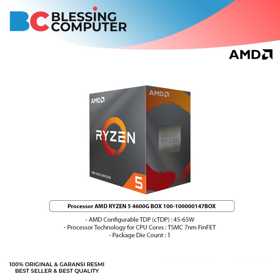 Jual Processor AMD RYZEN 5 4600G BOX 100-100000147BOX | Shopee Indonesia