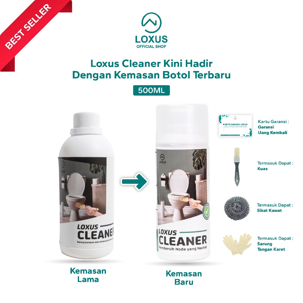 Jual Loxus Cleaner Pembersih Kerak Toilet Kamar Mandi Stainless Shower