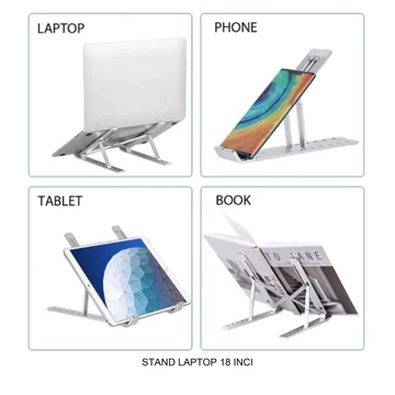 Dudukan Stand Holder Laptop Macbook Notebook IPAD Foldable Adjustable