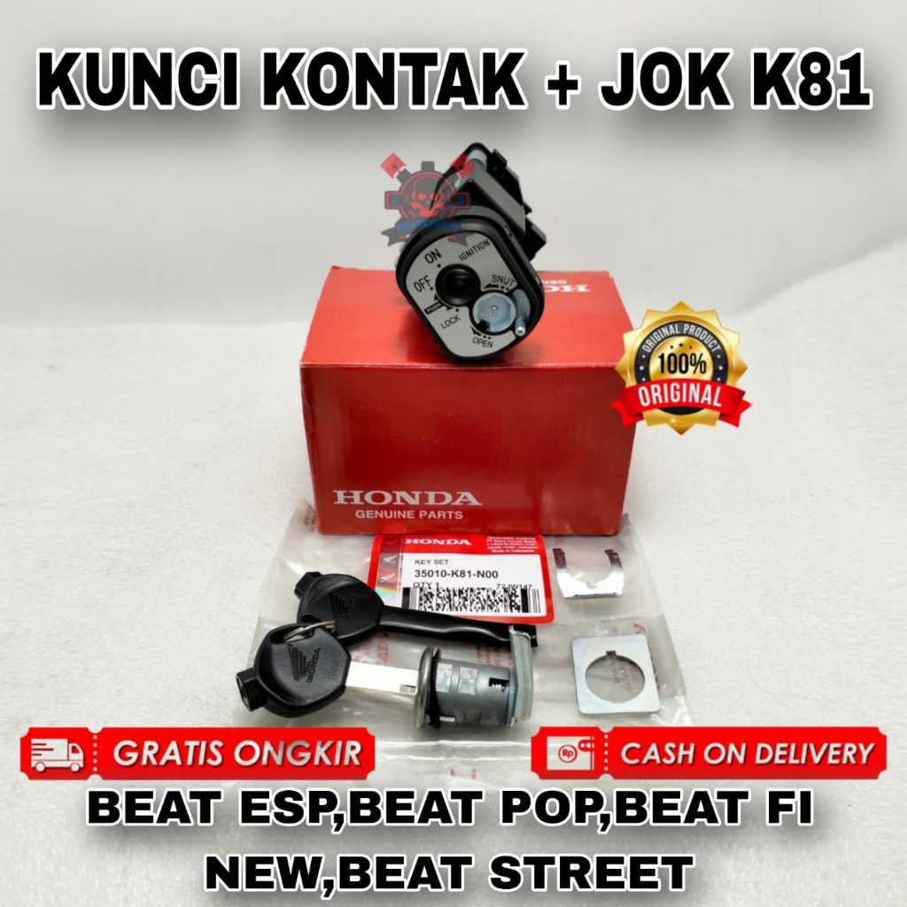 Jual Kunci Kontak Honda K81 Konci Motor Set Beat Sporty Beat Pop Beat ...