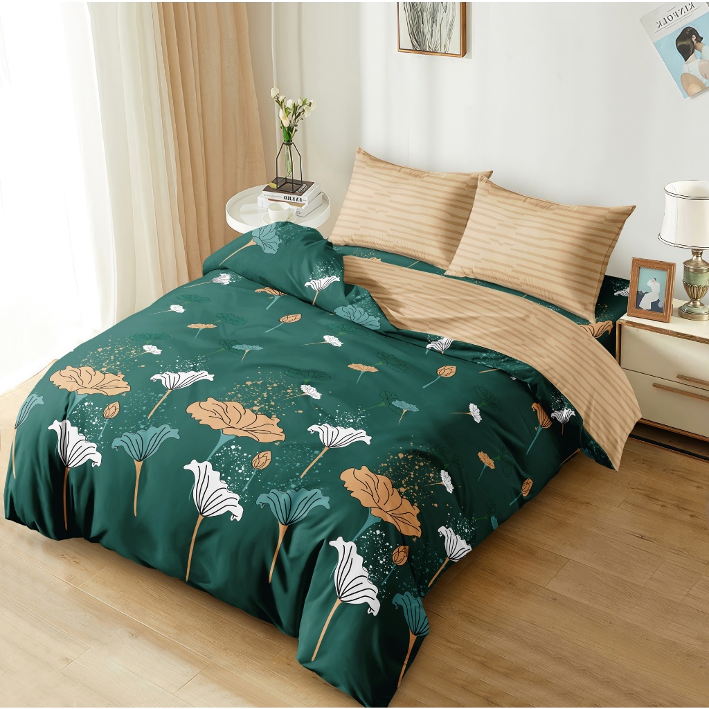 Jual Aloha Bed Cover Set Queen 160x200 Tinggi 20 Fitted Davina