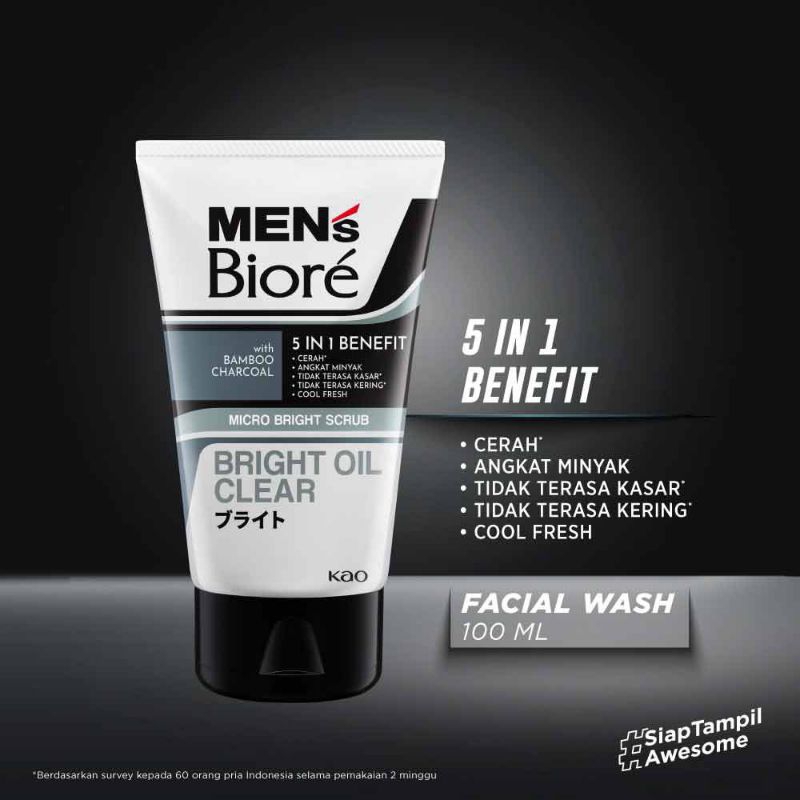 Jual BIORE & GATSBY MEN FACIAL FOAM ALL VARIAN 100ml | Shopee