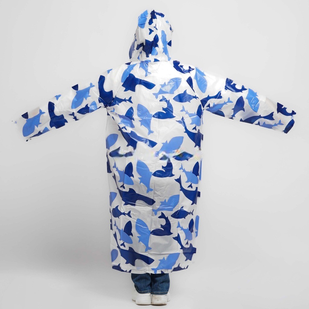 Jual Jas Hujan Eva Terusan Dewasa TC86 Travel Raincoat Korea Style ...