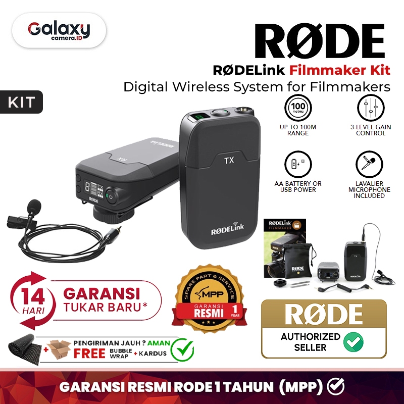 Jual Rode Link Rodelink Wireless Filmmaker Kit Original Garansi Resmi ...