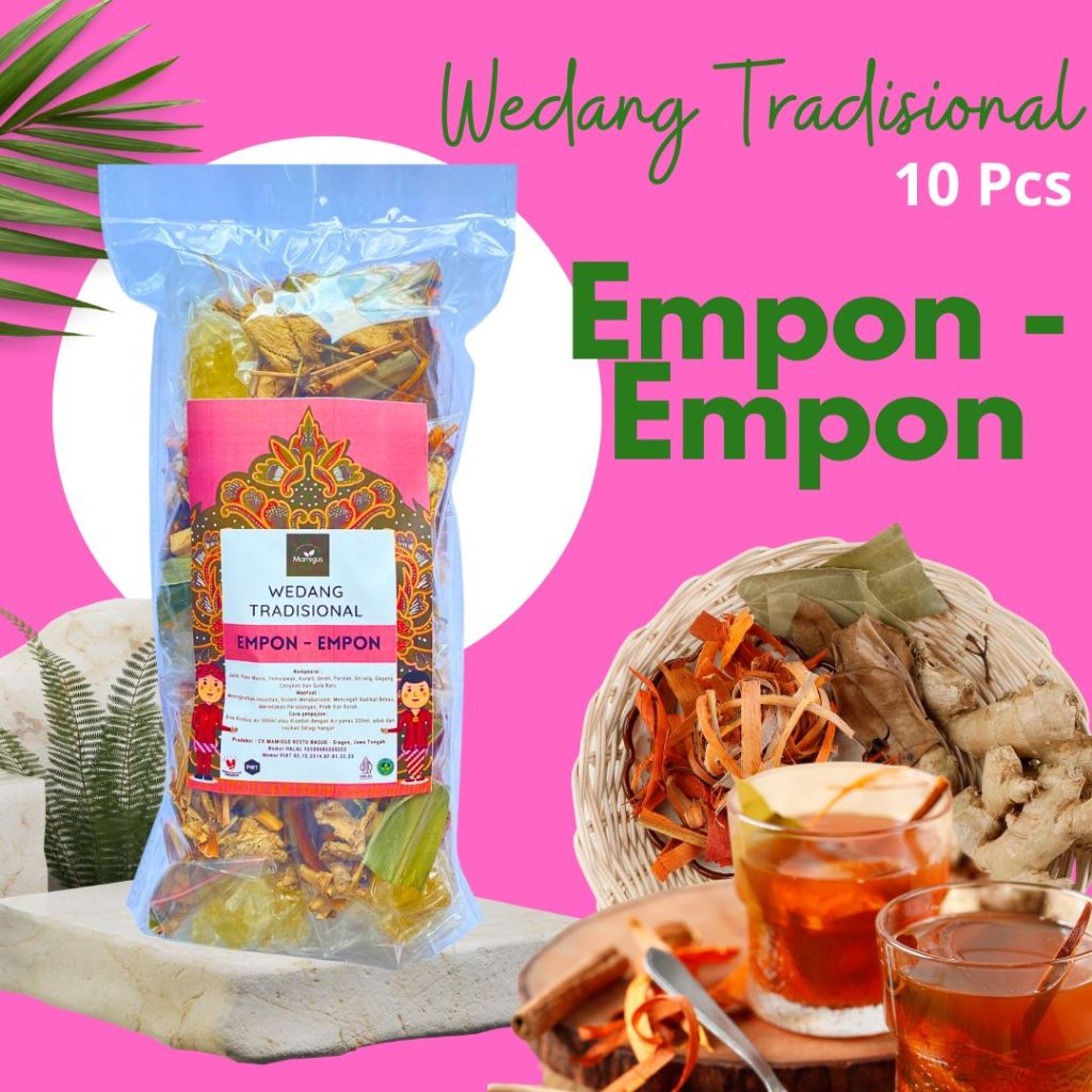 Jual PACK Wedang EMPON - EMPON Rempah Asli Lengkap Gula Batu Khas ...