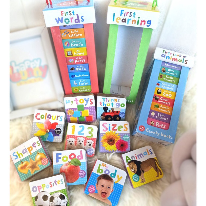 Jual Terupdate Tower Board Books Set FIRST LEARNING / ANIMALS / FIRST ...